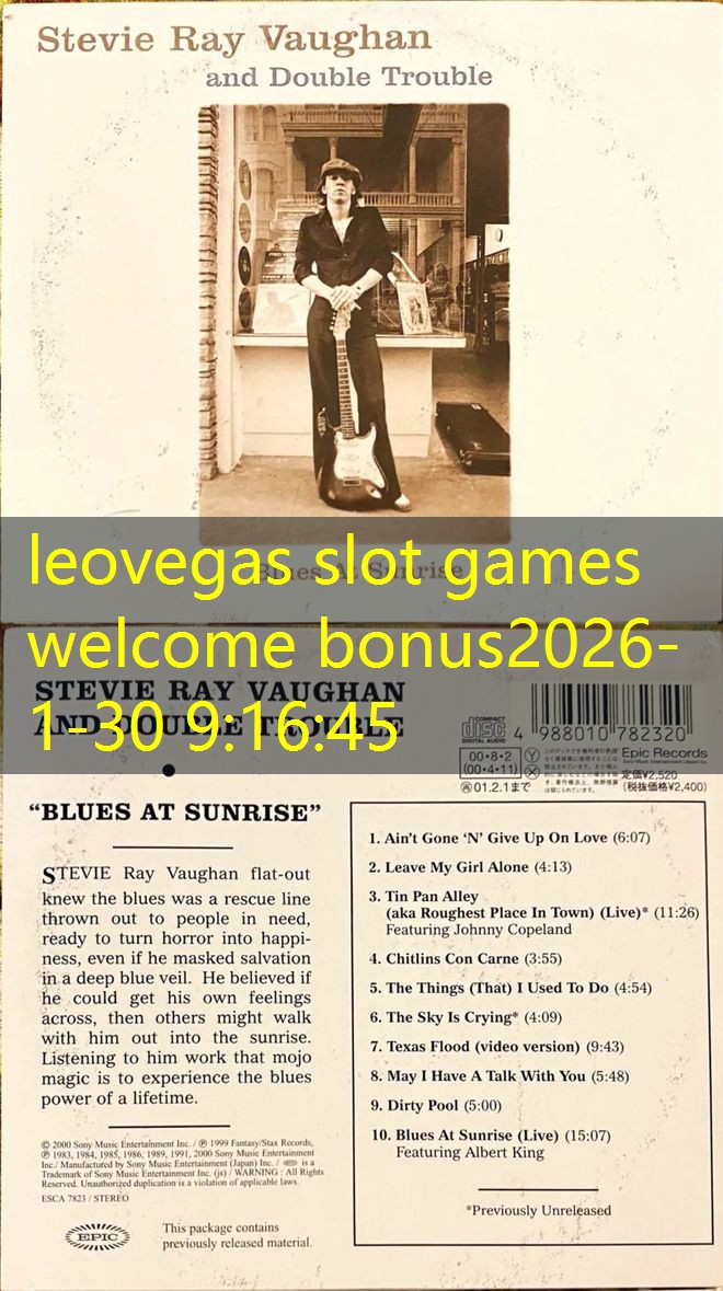 leovegas slot games welcome bonus