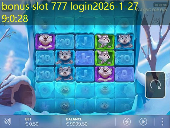 bonus slot 777 login