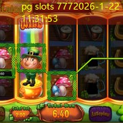 pg slots 777